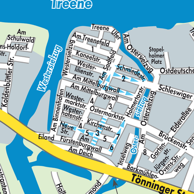 Stadtplan Friedrichstadt