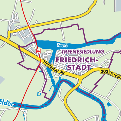 Übersichtsplan Friedrichstadt