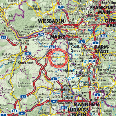 Landkarte Friesenheim