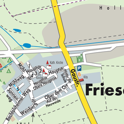 Stadtplan Friesenheim