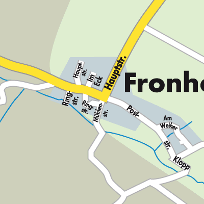 Stadtplan Fronhofen