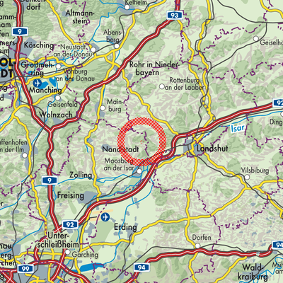 Landkarte Gammelsdorf