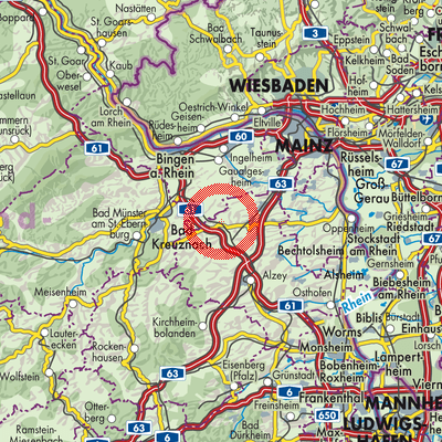 Landkarte Gau-Weinheim