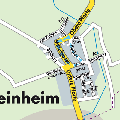 Stadtplan Gau-Weinheim
