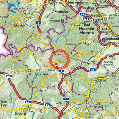 Landkarte Gelenberg