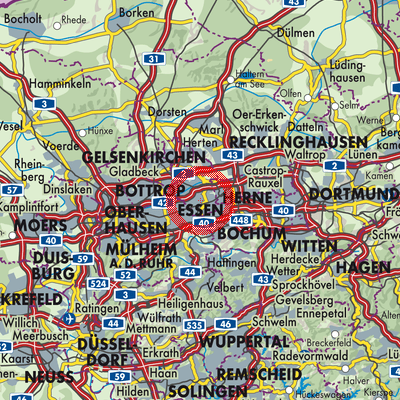 Landkarte Gelsenkirchen
