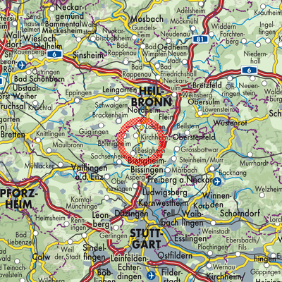 Landkarte Gemmrigheim