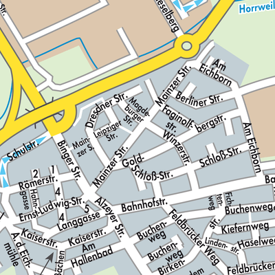 Stadtplan Gensingen