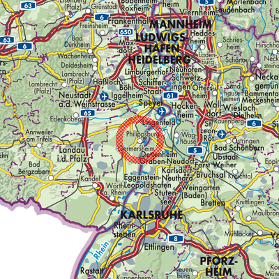 Landkarte Germersheim