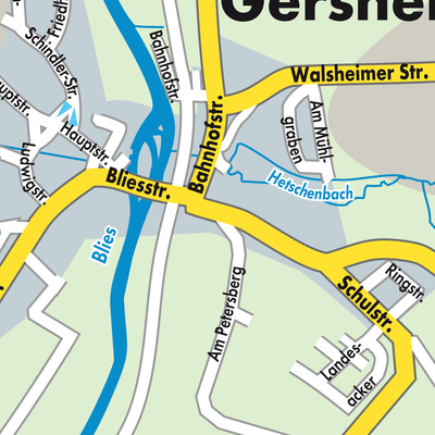 Stadtplan Gersheim
