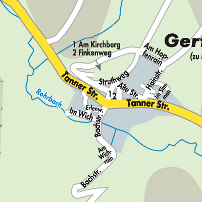 Stadtplan Gerterode