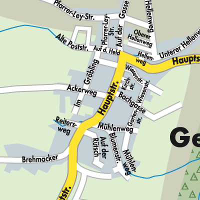 Stadtplan Gevenich
