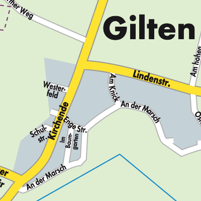 Stadtplan Gilten