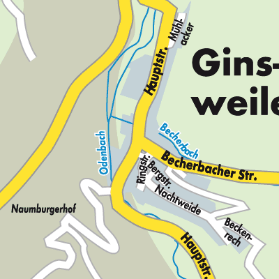 Stadtplan Ginsweiler