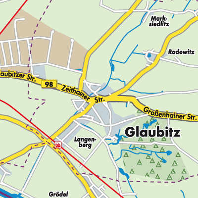 Übersichtsplan Glaubitz