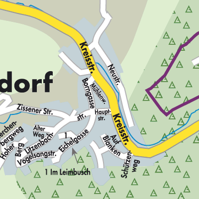 Stadtplan Gönnersdorf