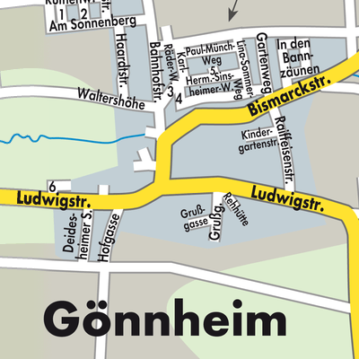 Stadtplan Gönnheim
