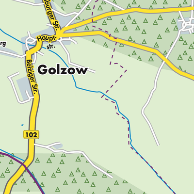 Übersichtsplan Golzow