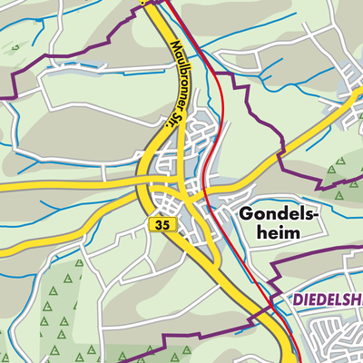 Übersichtsplan Gondelsheim