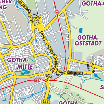 Übersichtsplan Gotha