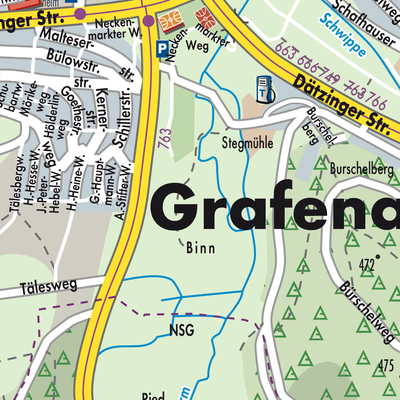 Stadtplan Grafenau