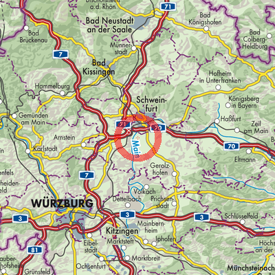 Landkarte Grafenrheinfeld