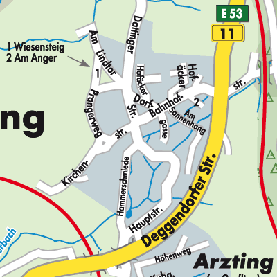 Stadtplan Grafling