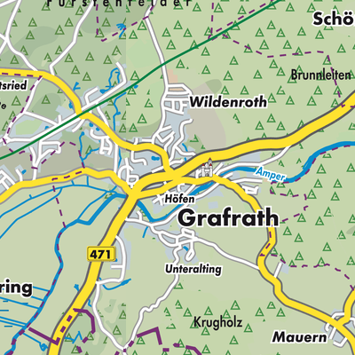 Übersichtsplan Grafrath