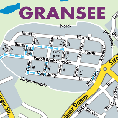 Stadtplan Gransee
