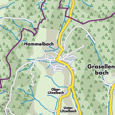 Übersichtsplan Grasellenbach