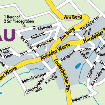 Stadtplan Grebenau