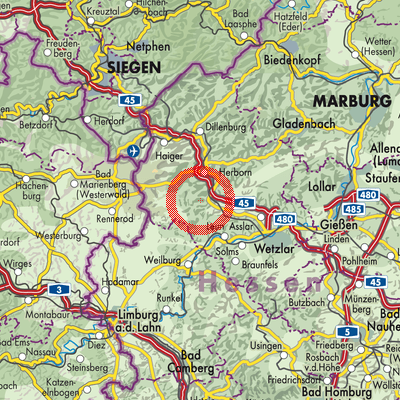 Landkarte Greifenstein