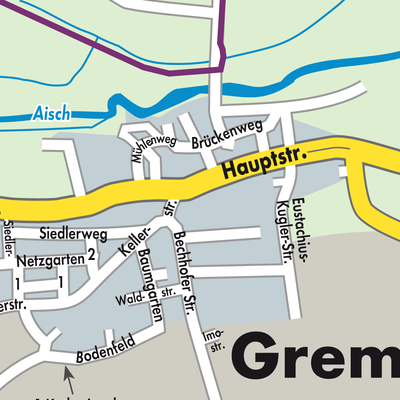 Stadtplan Gremsdorf