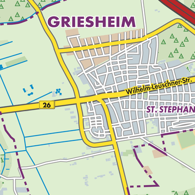 Übersichtsplan Griesheim