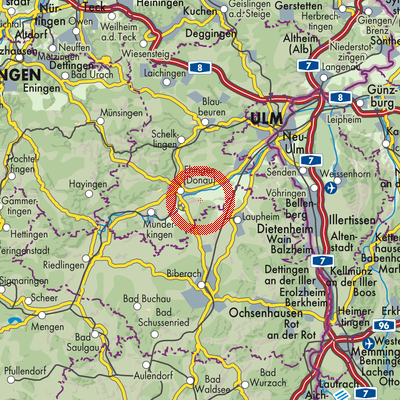 Landkarte Griesingen
