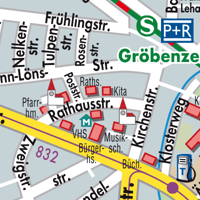 Stadtplan Gröbenzell