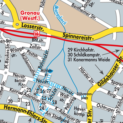 Stadtplan Gronau