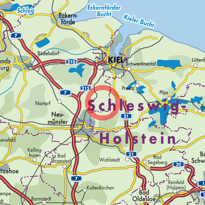 Landkarte Groß Buchwald