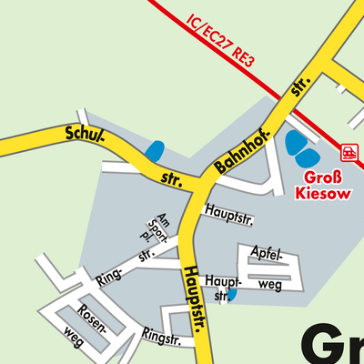 Stadtplan Groß Kiesow