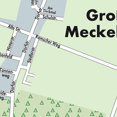 Stadtplan Groß Meckelsen