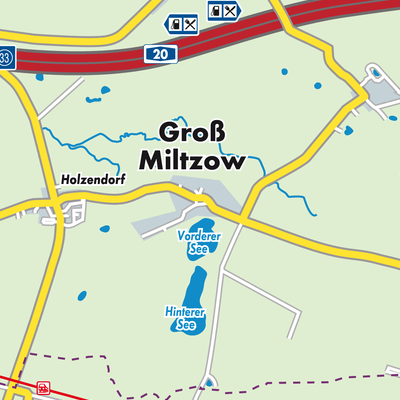 Übersichtsplan Groß Miltzow