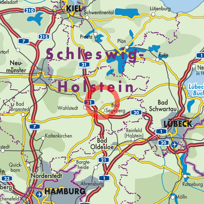 Landkarte Groß Rönnau