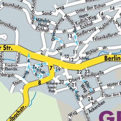 Stadtplan Großalmerode