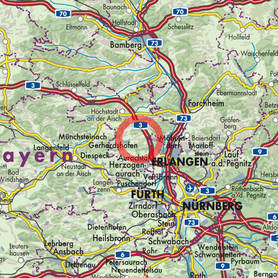 Landkarte Großenseebach