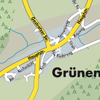 Stadtplan Grünenbach