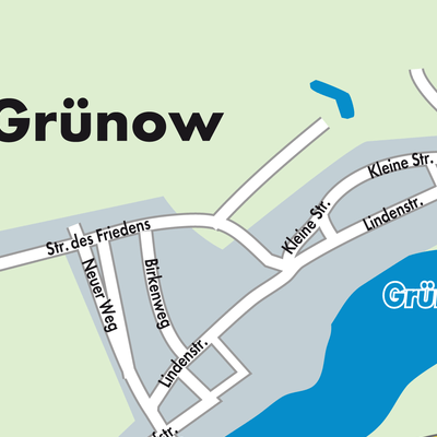 Stadtplan Grünow