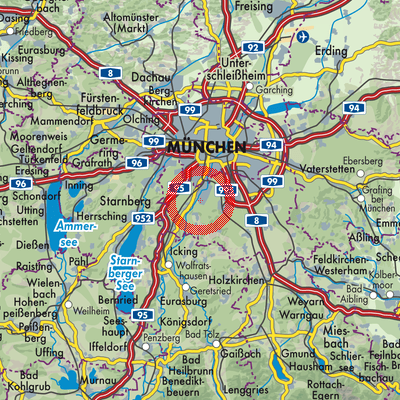 Landkarte Grünwald