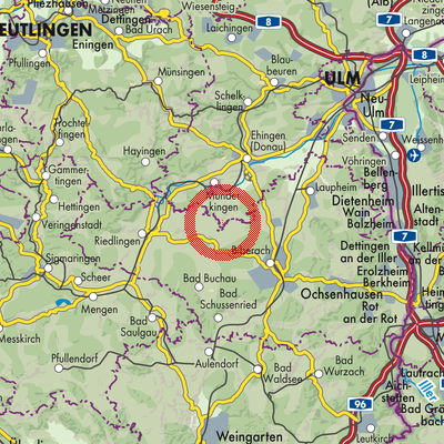 Landkarte Grundsheim