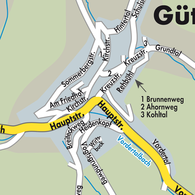 Stadtplan Gütenbach