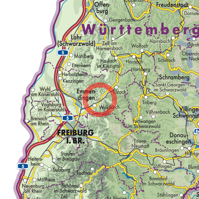 Landkarte Gutach im Breisgau